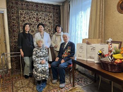 STAFF OF THE "ALMATY RESORT" SANATORIUM CONGRATULATED WAR VETERANS ON THE UPCOMING NEW YEAR