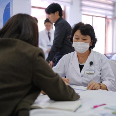RECEPTION OF SOUTH KOREAN DOCTORS AT "ALMATY RESORT"